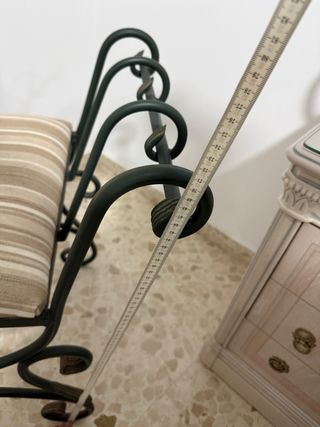 Banco descalzadora forja - 60€ venta en persona 