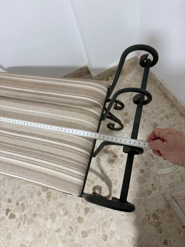 Banco descalzadora forja - 60€ venta en persona