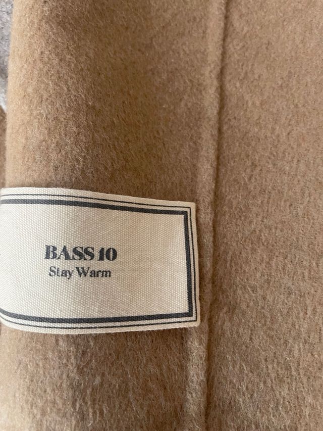 Abrigo niña Bass10 - camel/gris claro