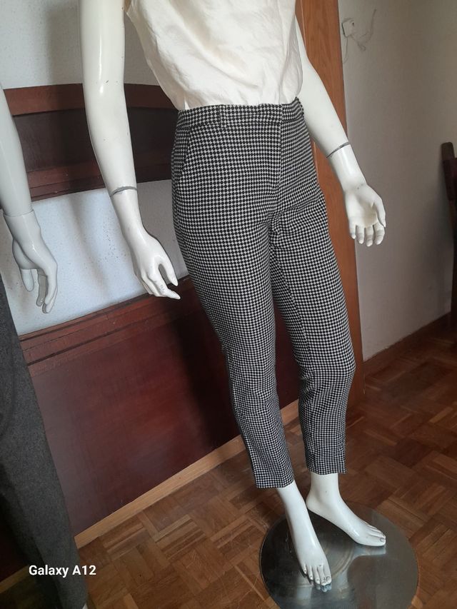 Pantalones Max Mara - vichy blanco y negro