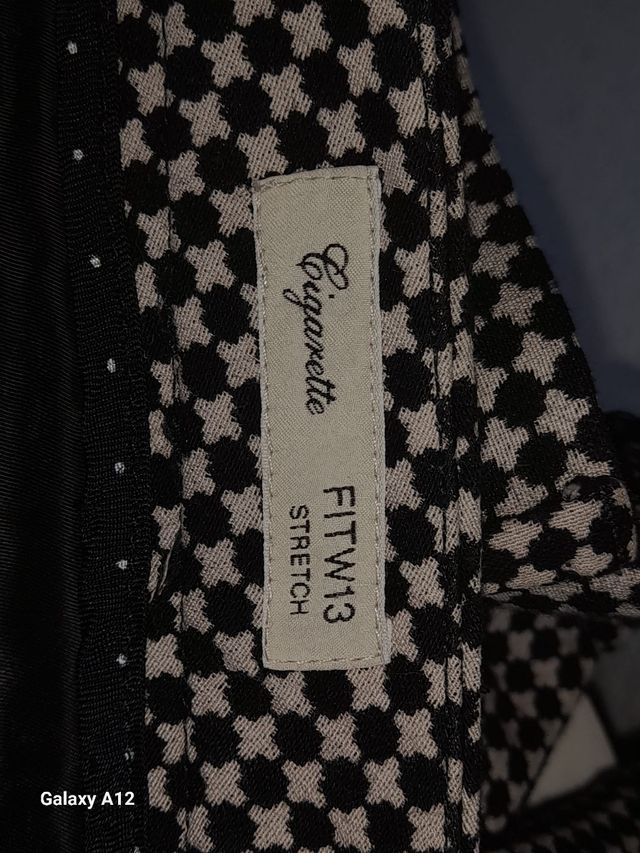 Pantalones Max Mara - vichy blanco y negro