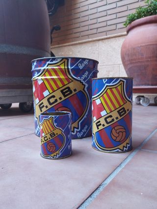 Papelera, hucha y bote lapiceros FC Barcelona 