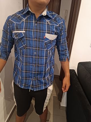 Camisa cuadros hombre talla M