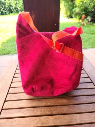 Bolso bandolera niña rosa-rojo