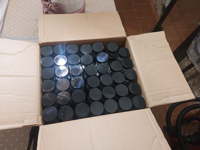 100 Vasetti plastica neri