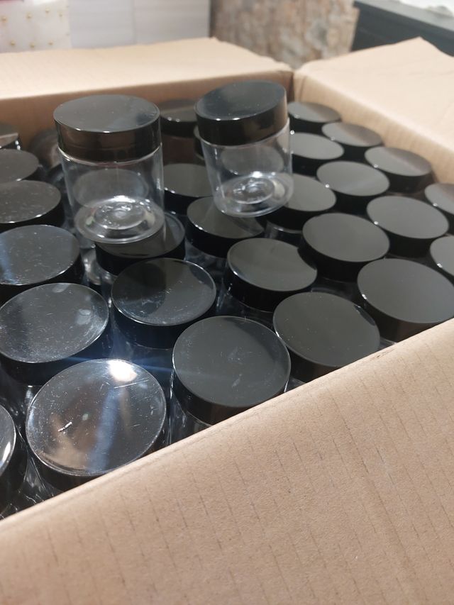 100 Vasetti plastica neri