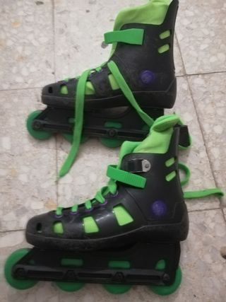 Patines en línea infantiles nº 35 usados. 