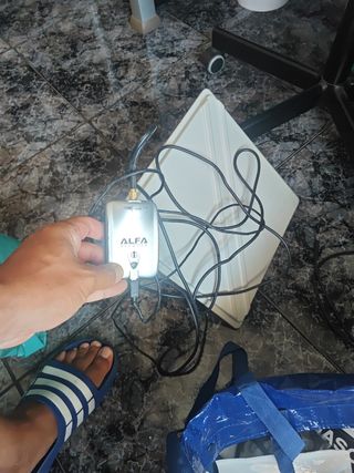 Antena WiFi 17dBi + Adaptador USB Alfa
