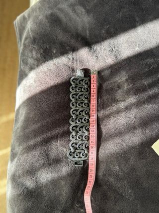 Pulsera Plata Cristales antigua.