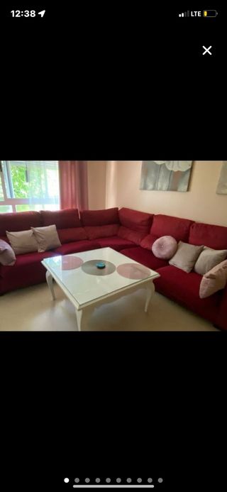 Sofá rojo reclinable