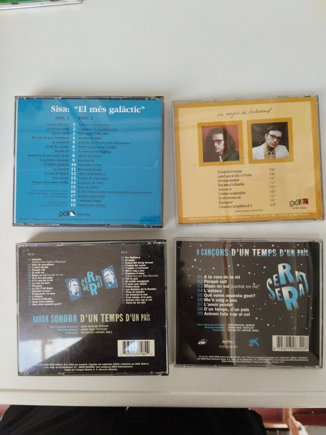 CDs Serrat & Sisa: 4 álbumes