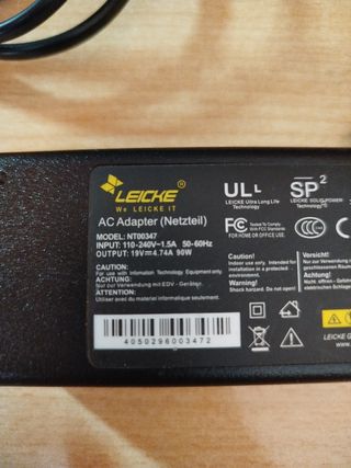 Cargador portatil HP 19V