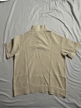 Polo Zara beige a maniche corte