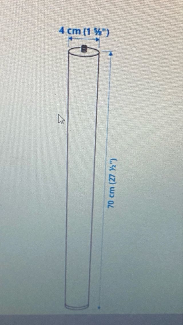 4 Patas mesa IKEA ADILS blanca metal