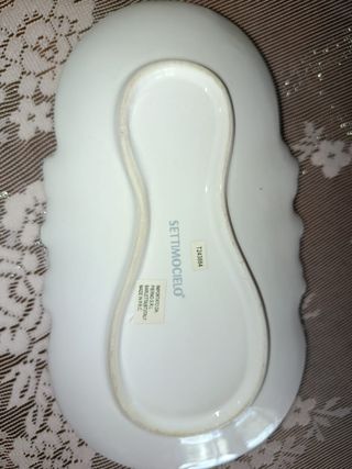 Svuota tasche bianco e argento