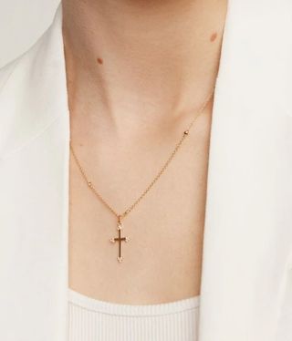 Colgant+cadena Aristocrazy de plta cn baño oro 18k