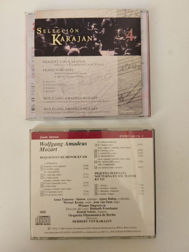 2 CDs Karajan: Selección & Mozart Requiem