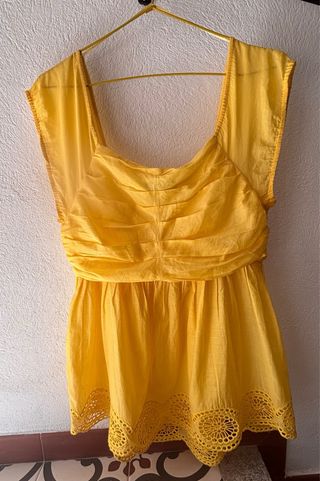 Camisa amarilla Roberto Verino