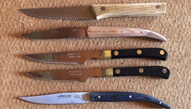 Lote CUCHILLOS Chuleteros calidad gourmet