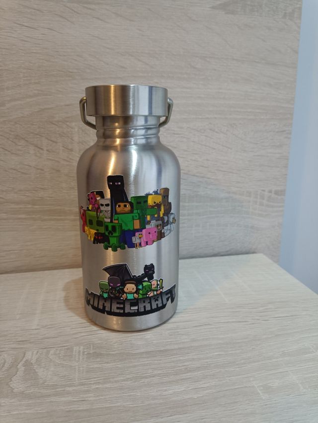 Botella agua Minecraft - NUEVA