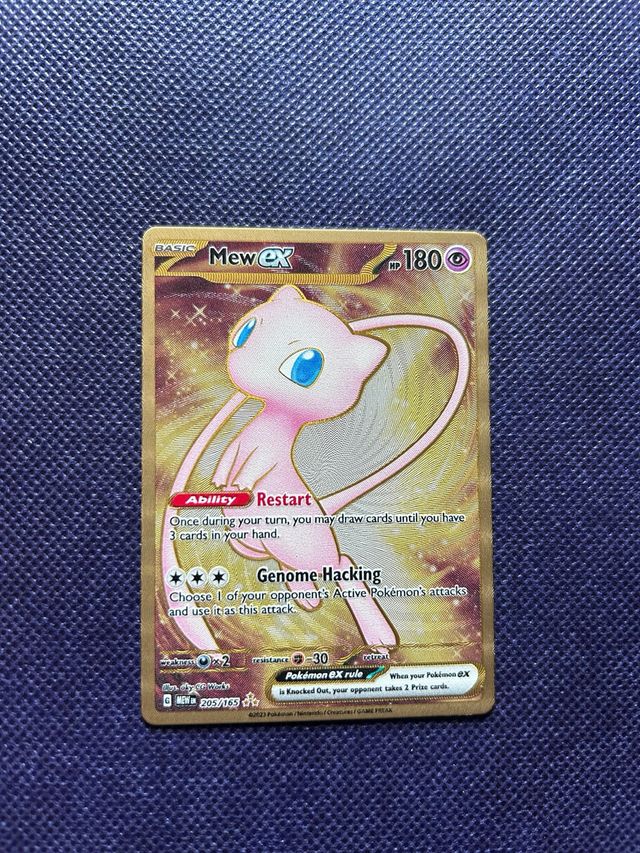 Carta Mew ex Pokémon - Gold