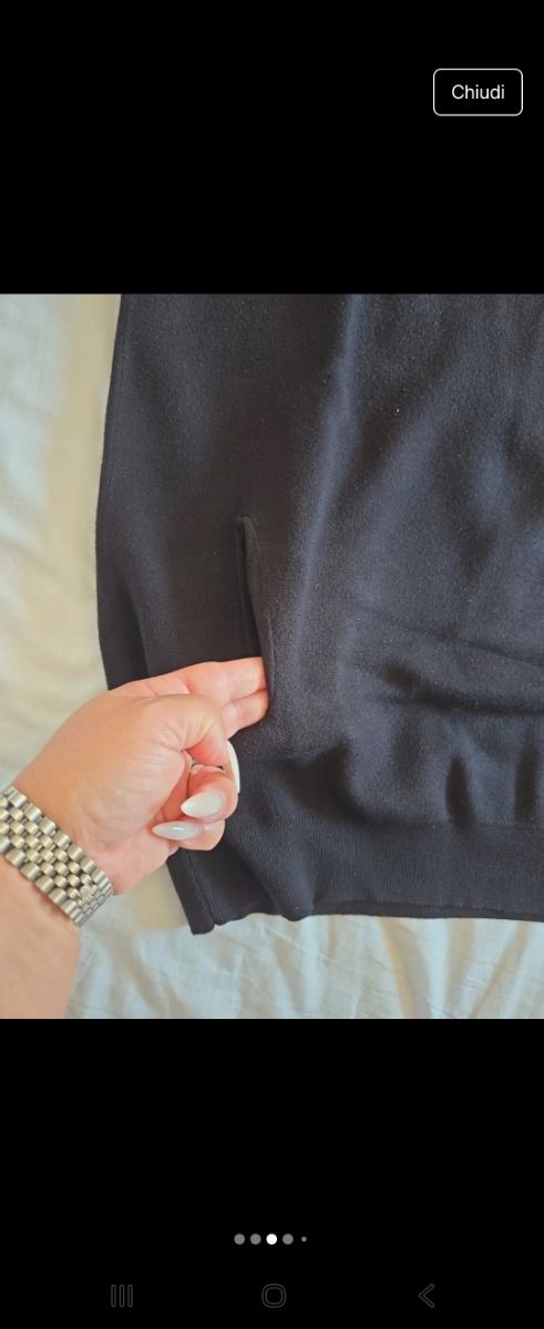 Maglione Liu Jo nero pizzo tg M piu i suoi leghins