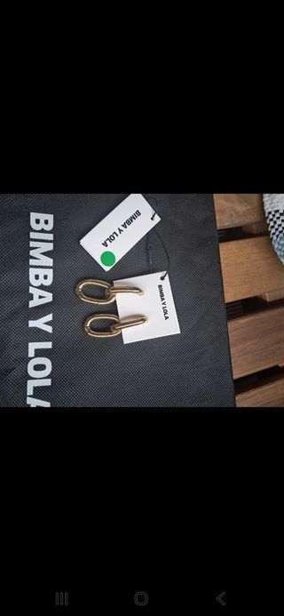 Pendientes Bimba y Lola dorados