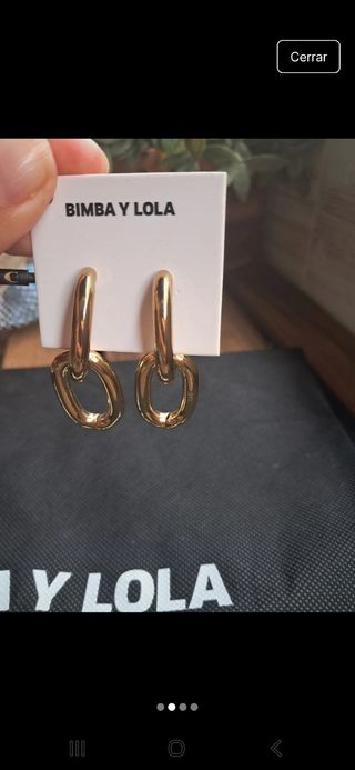 Pendientes Bimba y Lola dorados