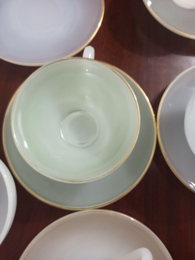 Juego café desayuno arcopal opalino arlequín