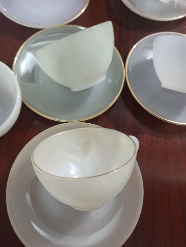 Juego café desayuno arcopal opalino arlequín