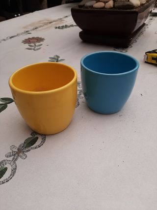 2 Mini maceteros - Cerámica