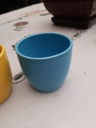 2 Mini maceteros - Cerámica