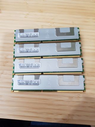 4x4GB Samsung PC3-8500R RAM