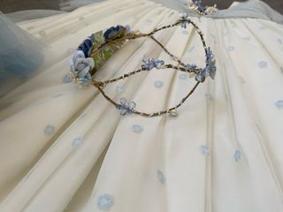 Vestido comunión niña blanco-azul
Talla 10 