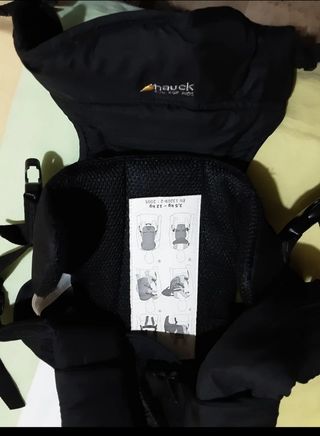 Mochila portabebés Hauck muy nueva 3,5-12 Kg, caja