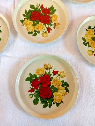 6 Sottobicchieri Vintage Rose