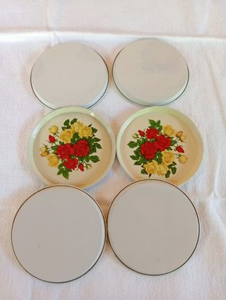 6 Sottobicchieri Vintage Rose