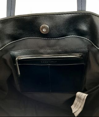 Bolso tote de Zara azul marino