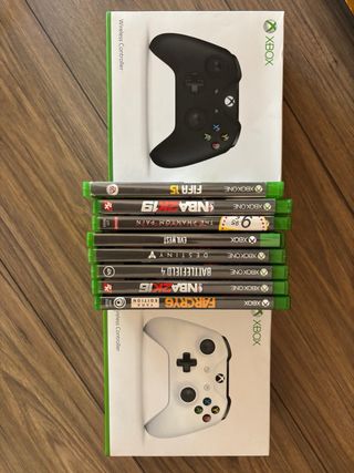 Xbox One + 2 mandos + 8 juegos