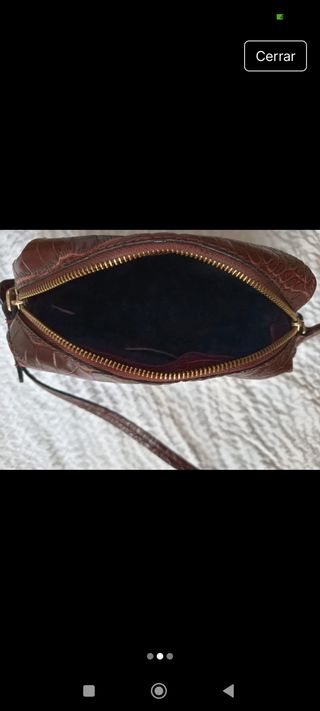 Bolso bandolera Zara granate 