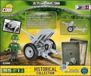 Cobi 2396 3.7cm Pak 36: ¡Como nuevo! USADO