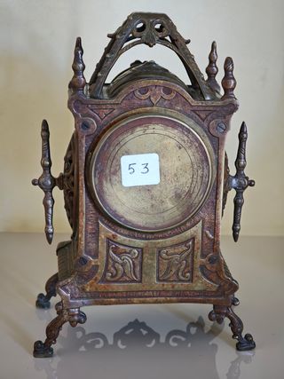 Reloj neogótico de bronce S. Marti & Cie.