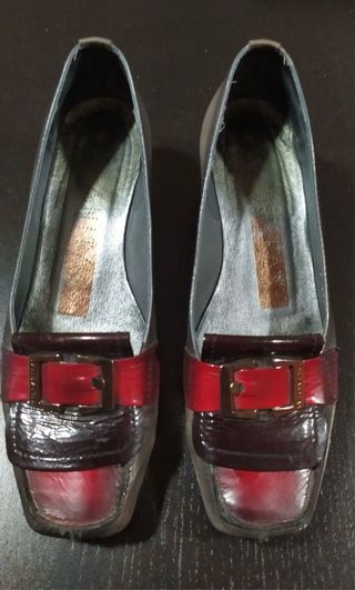 Zapatos Hispanitas rojos y grises 36.5