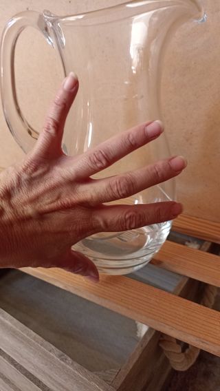 Jarra cristal transparente
