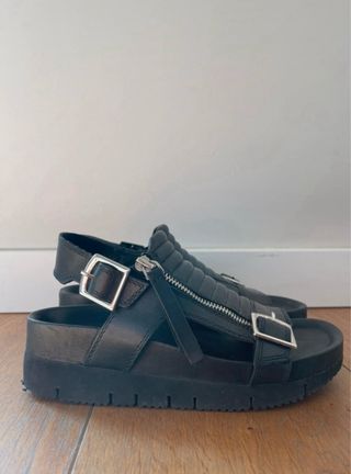 Sandalias Ash negras plataforma