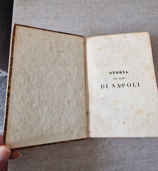 Libro antico - Storia Reame Napoli 1837