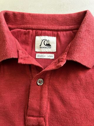Polo Quiksilver rossa a righe L