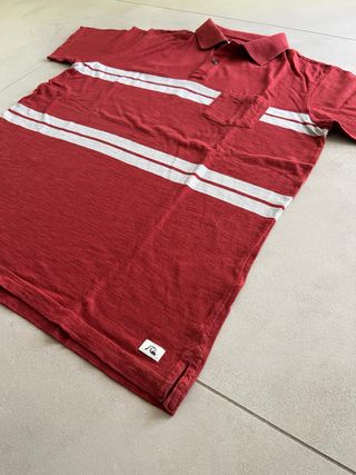 Polo Quiksilver rossa a righe L