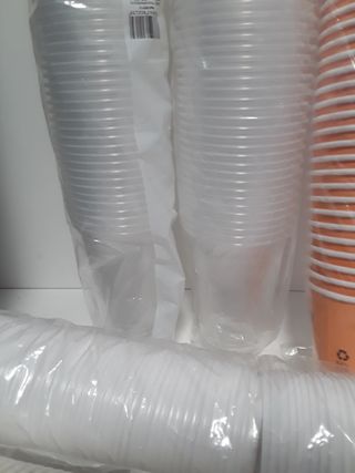 Vasos desechables: 2 packs