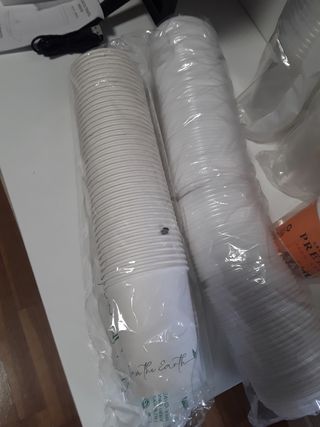 Vasos desechables: 2 packs